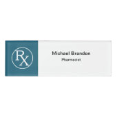 Modern apothekersthema naambadge (Voorkant)