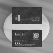 Modern appartement Logo zwart-wit makelaar Visitekaartje