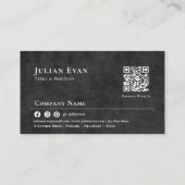 Modern appartement Logo zwart-wit makelaar Visitekaartje (Achterkant)