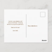 Modern appartementengebouw Bewegende aankondiging Briefkaart (Achterkant)