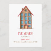 Modern appartementengebouw Bewegende aankondiging Briefkaart (Voorkant)