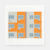 Modern appartementengebouw met airconditioners servet (Voorkant)