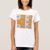Modern appartementengebouw met airconditioners t-shirt (Voorkant)