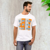 Modern appartementengebouw met airconditioners t-shirt