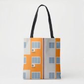 Modern appartementengebouw met airconditioners tote bag (Voorkant)