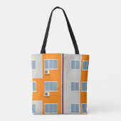 Modern appartementengebouw met airconditioners tote bag (Achterkant)
