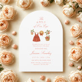 Modern Apple of Our Eye Minimal Baby Shower Kaart