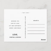 Modern Aqua 2 Tone Waterverf Happy Holiday Foto Briefkaart (Achterkant)