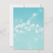 Modern Aqua Blue Bachelorette Party Kaart (Achterkant)