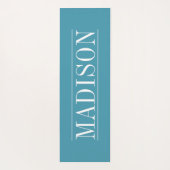 Modern Aqua Blue gepersonaliseerd Yogamat (Achterkant)