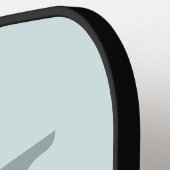 Modern Aqua Blue Monogram Script Pickleball Paddle (Links Detail)