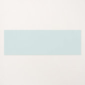 Modern Aqua Blue Monogram Script Yogamat (Achterkant (horizontaal))