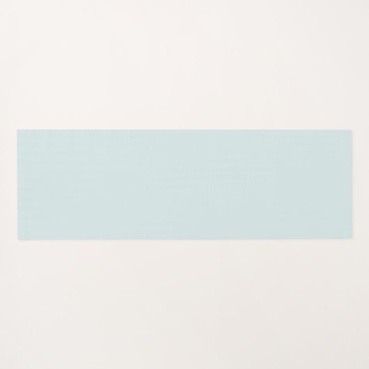 Modern Aqua Blue Monogram Script Yogamat (Achterkant (horizontaal))