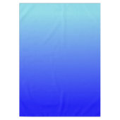Modern Aqua Blue Ombre Tafelkleed (Voorkant)