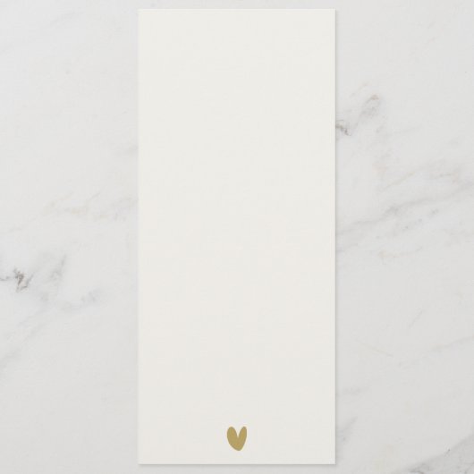 MODERN AQUA DUSKY BLUE GOLD AGATE WEDDING MENU (Achterkant)