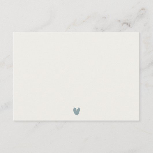 MODERN AQUA DUSKY BLUE GOLD AGATE WEDDING RSVP ENC INFORMATIEKAARTJE (Achterkant)