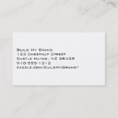 Modern Aqua en White Polka Dot Visitekaartjes (Achterkant)