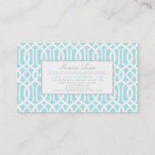 Modern Aqua Hallo Professional Visitekaartje (Achterkant)