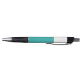 Modern Aqua Kleurblok Monogram Pen (Bodem)