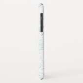 Modern Aqua Marine Marble Pattern Case-Mate iPhone Case (Achterkant/links)