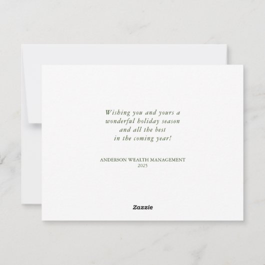 Modern Aqua Nautical Christmas JOY Holiday Feestdagenkaart (Achterkant)