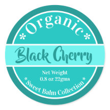 Modern Aqua Organic Lip Balm Label