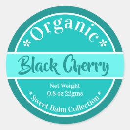 Modern Aqua Organic Lip Balm Label