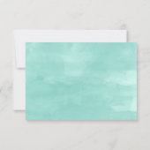 Modern aqua waterverf Ik ben mijn Bridesmaid 2 Kaart (Achterkant)