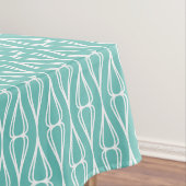 Modern Aqua wit patroon Tafelkleed (Voorbeeld)