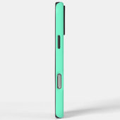 Modern Aquamarijn Monogram Initialen Hedendaags Case-Mate iPhone Case (Achterkant / Rechts)