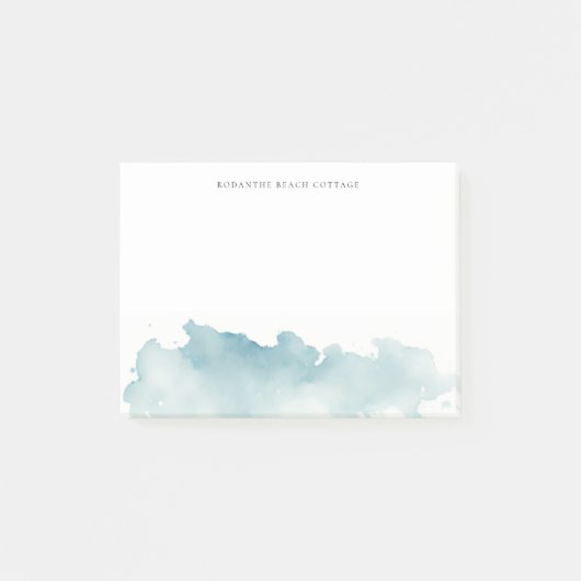 Modern aquarel golven notitieblok post-it® notes (Voorkant)