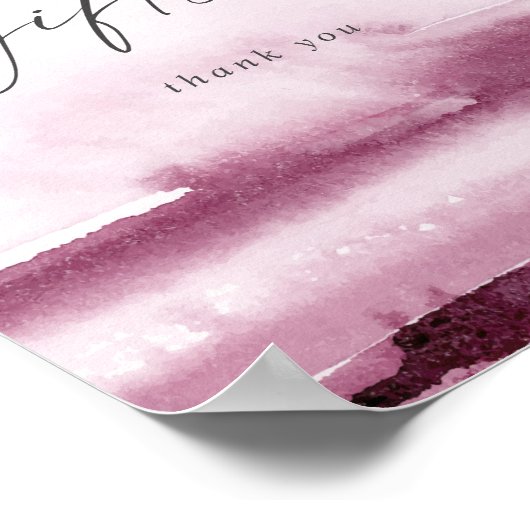 Modern Aquarel | Kaarten en Geschenken Signaal Poster (Hoek)