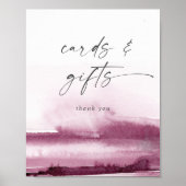 Modern Aquarel | Kaarten en Geschenken Signaal Poster (Voorkant)