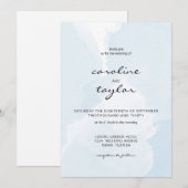 Modern, aquarell, minimalistic Wedding Collection Kaart (Voorkant / Achterkant)