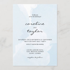 Modern, aquarell, minimalistic Wedding Collection Kaart