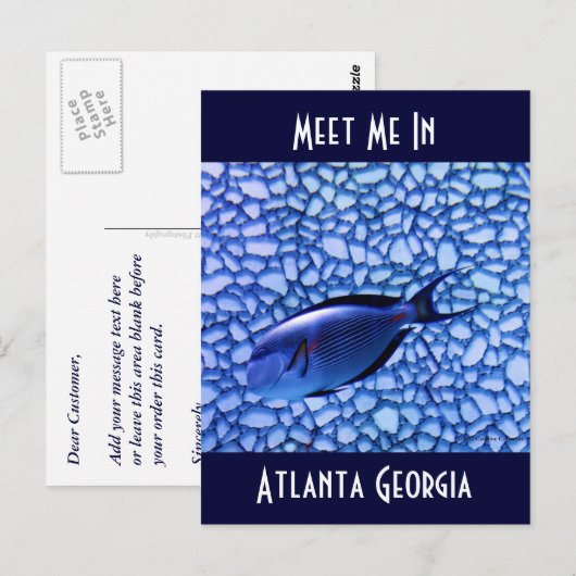 Modern Aquarium Briefkaart (Voorkant / Achterkant)