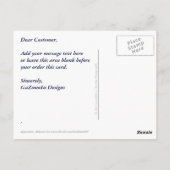 Modern Aquarium Briefkaart (Achterkant)