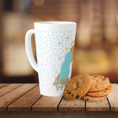 Modern Aquarius Water Bearer Zodiac Latte Mok