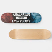 Modern Aquarius Zodiac Persoonlijk Skateboard (Horizontaal)