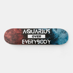 Modern Aquarius Zodiac Persoonlijk Skateboard