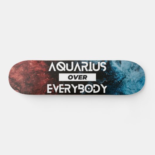 Modern Aquarius Zodiac Persoonlijk Skateboard (Horizontaal)