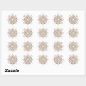 modern arabesk ronde sticker (Vel)