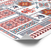 Modern Arabesque Henna Welkom Party Poster (Hoek)