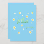 Modern Arabic Calligraphy "Salaam" Peace Floral Ae Kaart (Voorkant / Achterkant)