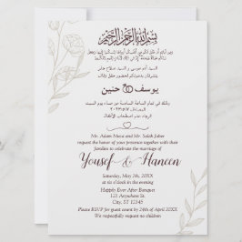 Modern Arabisch Engels Minimalistisch Islamitisch Kaart