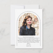 Modern Arch 2 foto Afstuderen Bedankkaart (Achterkant)