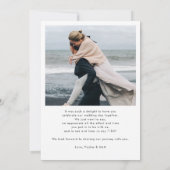 Modern Arch 2 foto's Elegante bruiloft Bedankkaart (Achterkant)