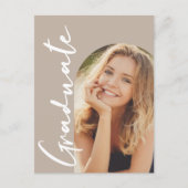 Modern Arch Afstuderen Foto Earth Toon op maat Aankondigingskaart (Voorkant)