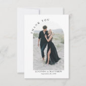 Modern Arch Boho Wedding Bedankt (Voorkant)