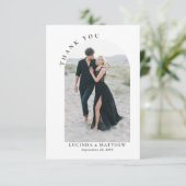 Modern Arch Boho Wedding Bedankt (Staand voorkant)